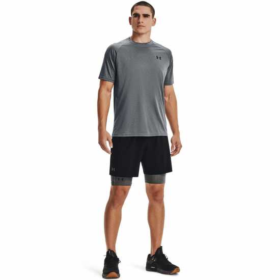 Under Armour Heatgear® Pocket Long Shorts Men's Carbon Heather Under Armour Heatgear® Pocket Long Shorts Men's Carbon Heather