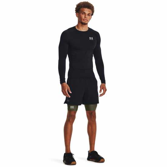 Under Armour Мъжки Шорти Heatgear® Pocket Long Shorts Mens Морско ОД Зелено Мъжки долни дрехи