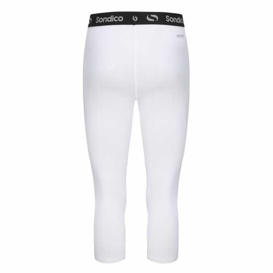 Sondico Мъжки Клин Основен Слой Core Three Quarter Base Layer Tights Mens White Мъжки долни дрехи