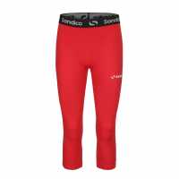 Sondico Мъжки Клин Основен Слой Core Three Quarter Base Layer Tights Mens Red Мъжки долни дрехи