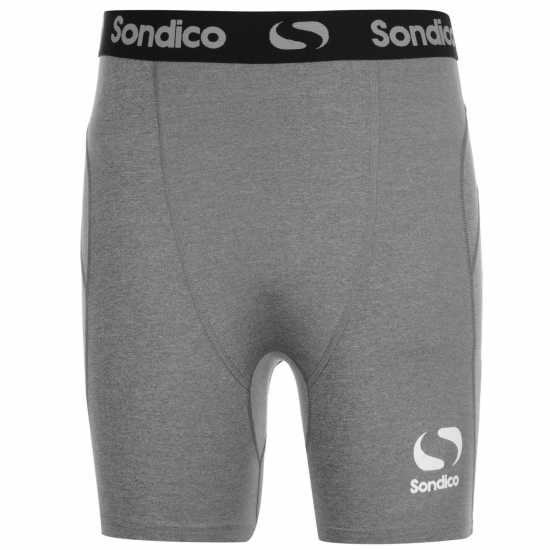 Sondico Мъжки Клин Първи Слой Core 6 Base Layer Shorts Mens Сив марл Мъжки долни дрехи