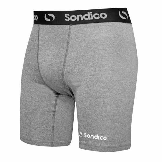 Sondico Мъжки Клин Първи Слой Core 6 Base Layer Shorts Mens Сив марл Мъжки долни дрехи