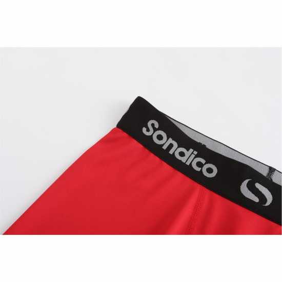 Sondico Мъжки Клин Първи Слой Core 6 Base Layer Shorts Mens Червено Мъжки долни дрехи