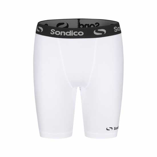 Sondico Мъжки Клин Първи Слой Core 6 Base Layer Shorts Mens White Мъжки долни дрехи