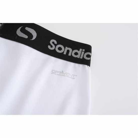 Sondico Мъжки Клин Първи Слой Core 6 Base Layer Shorts Mens Бяло Мъжки долни дрехи