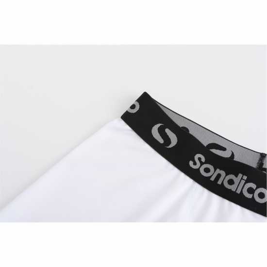 Sondico Мъжки Клин Първи Слой Core 6 Base Layer Shorts Mens Бяло Мъжки долни дрехи