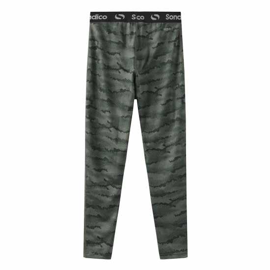 Sondico Детски Клин Първи Слой Core Baselayer Tights Juniors Камуфлажен принт Детски основен слой дрехи