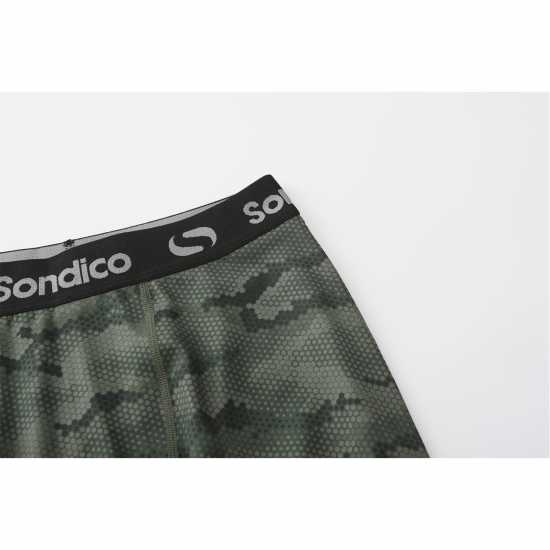 Sondico Детски Клин Първи Слой Core Baselayer Tights Juniors Камуфлажен принт Детски основен слой дрехи