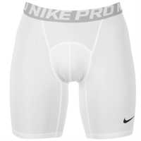 Nike Мъжки Клин Първи Слой Pro Core 6 Base Layer Shorts Mens White/Black Мъжки долни дрехи