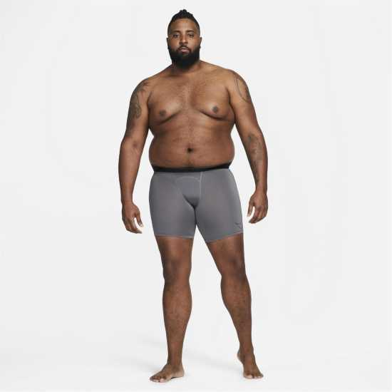 Nike Мъжки Клин Първи Слой Pro Core 6 Base Layer Shorts Mens Grey Мъжки долни дрехи