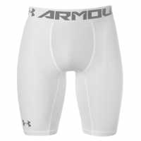 Under Armour Мъжки Къси Панталони Първи Слой Heatgear Core Baselayer Shorts Mens White Мъжки долни дрехи
