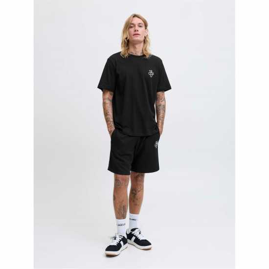 Jack And Jones Jj T-Shirt And Short Set Mens Черно 