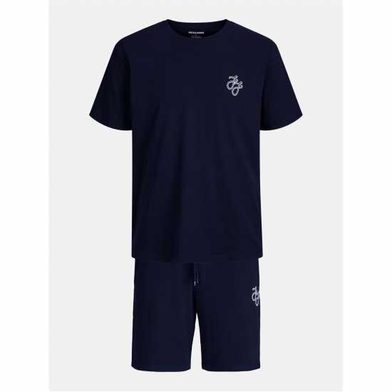 Jack And Jones Jj T-Shirt And Short Set Mens Нави блейзър 
