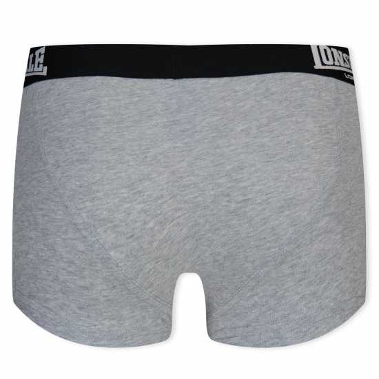 Lonsdale Момчешки Къси Гащи 2 Pack Trunk Shorts Junior Boys Grey Детско бельо