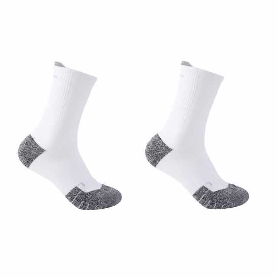 Karrimor Мъжки Чорапи За Бягане Crew Run Socks Mens Бяло/Сиво Мъжки чорапи