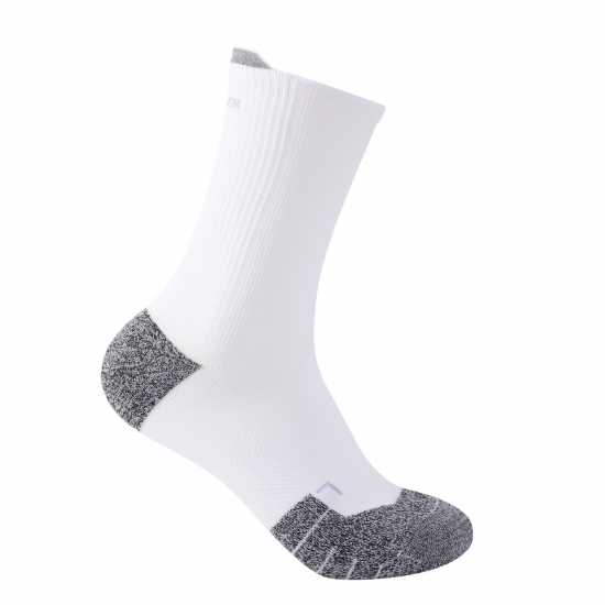 Karrimor Мъжки Чорапи За Бягане Crew Run Socks Mens Бяло/Сиво Мъжки чорапи