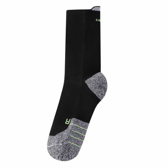 Karrimor Мъжки Чорапи За Бягане Crew Run Socks Mens Черно/Флуо Мъжки чорапи