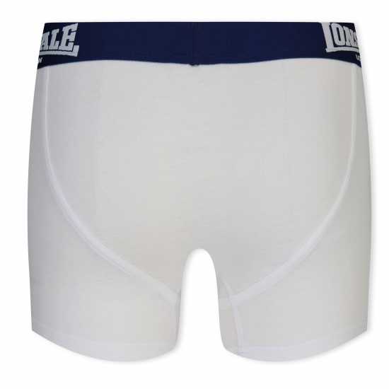 Lonsdale Боксерки Детски 2 Pack Boxer Shorts Junior Бяло/Морско синьо Lonsdale Боксерки Детски 2 Pack Boxer Shorts Junior Бяло/Морско синьо