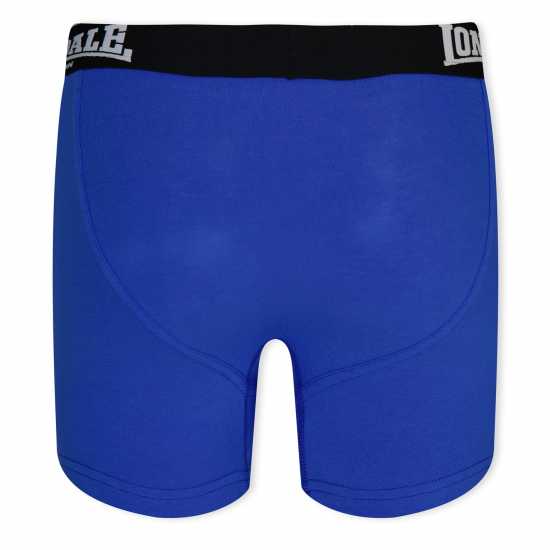 Lonsdale Боксерки Детски 2 Pack Boxer Shorts Junior Син/Черен Lonsdale Боксерки Детски 2 Pack Boxer Shorts Junior Син/Черен