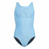 Adidas 3 Bars Swimsuit Juniors Синьо Детски бански и бикини