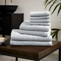 Catherine Lansfield Dry Cotton 8 Piece Towel Set Бяло Хавлиени кърпи