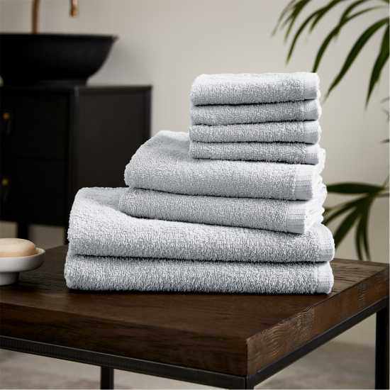 Catherine Lansfield Dry Cotton 8 Piece Towel Set Бяло Хавлиени кърпи