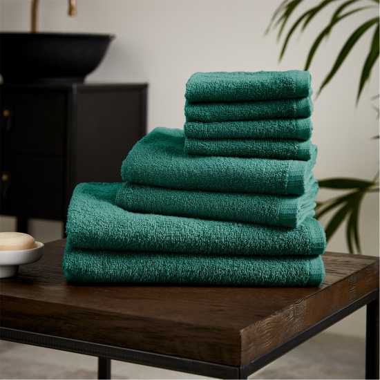 Хавлиени кърпи Catherine Lansfield Dry Cotton 8 Piece Towel Set Горско зелено Catherine Lansfield Dry Cotton 8 Piece Towel Set Горско зелено Хавлиени кърпи