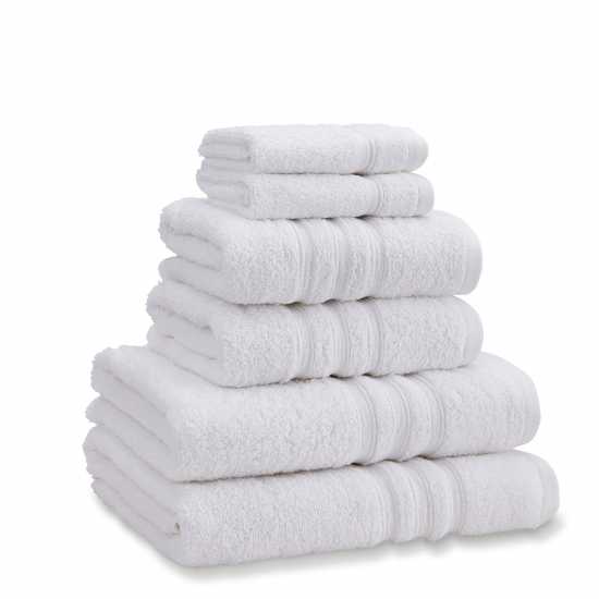 Catherine Lansfield Twist Cotton 6 Piece Towel Bale Set Бяло Хавлиени кърпи