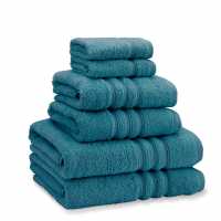 Catherine Lansfield Twist Cotton 6 Piece Towel Bale Set Синьо-зелено Хавлиени кърпи