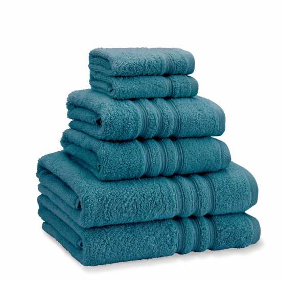 Catherine Lansfield Twist Cotton 6 Piece Towel Bale Set Синьо-зелено Хавлиени кърпи