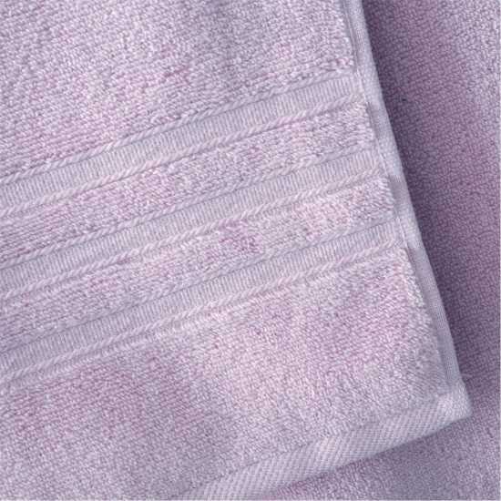 Catherine Lansfield Twist Cotton 6 Piece Towel Bale Set Сиренево Хавлиени кърпи
