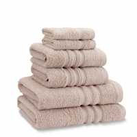 Catherine Lansfield Twist Cotton 6 Piece Towel Bale Set Естествено Хавлиени кърпи