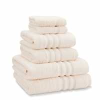 Catherine Lansfield Twist Cotton 6 Piece Towel Bale Set Крем Хавлиени кърпи