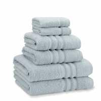 Catherine Lansfield Twist Cotton 6 Piece Towel Bale Set Утино Яйце Синьо Хавлиени кърпи