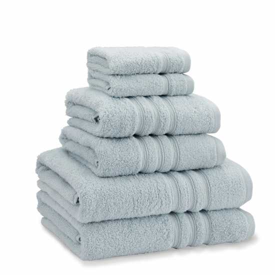 Catherine Lansfield Twist Cotton 6 Piece Towel Bale Set Утино Яйце Синьо Хавлиени кърпи