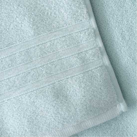 Catherine Lansfield Twist Cotton 6 Piece Towel Bale Set Утино Яйце Синьо Хавлиени кърпи