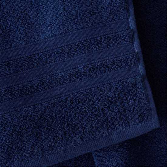 Catherine Lansfield Twist Cotton 6 Piece Towel Bale Set Нави Син Хавлиени кърпи