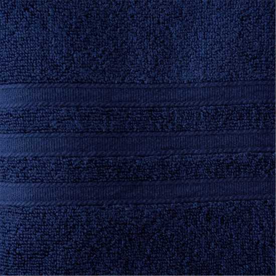 Catherine Lansfield Twist Cotton 6 Piece Towel Bale Set Нави Син Хавлиени кърпи
