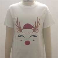 Mini Me Christmas Reindeer T-Shirt White