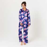 Be You Satin Floral Long-Sleeve Pyjama Sets  