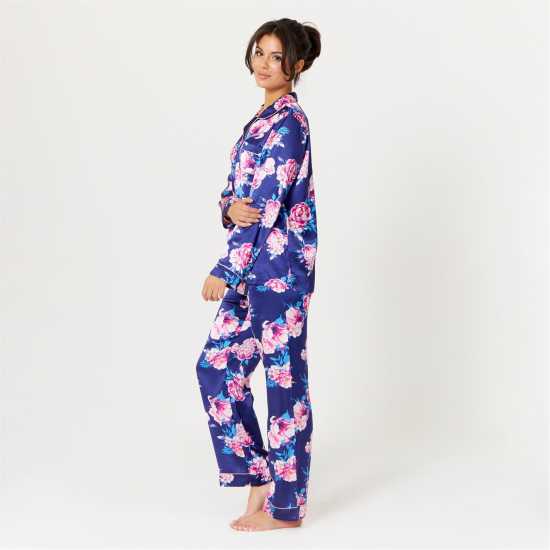 Be You Satin Floral Long-Sleeve Pyjama Sets  