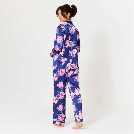 Be You Satin Floral Long-Sleeve Pyjama Sets  
