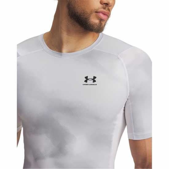 Under Armour Heatgear® Printed Short Sleeve Men's White Мъжки долни дрехи