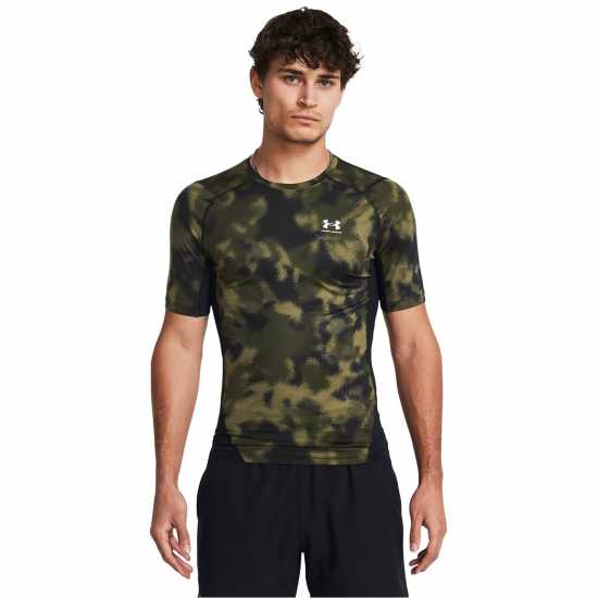 Мъжки долни дрехи Under Armour HeatGear® Printed Short Sleeve Men's Зелено Under Armour HeatGear® Printed Short Sleeve Men's Зелено Мъжки долни дрехи