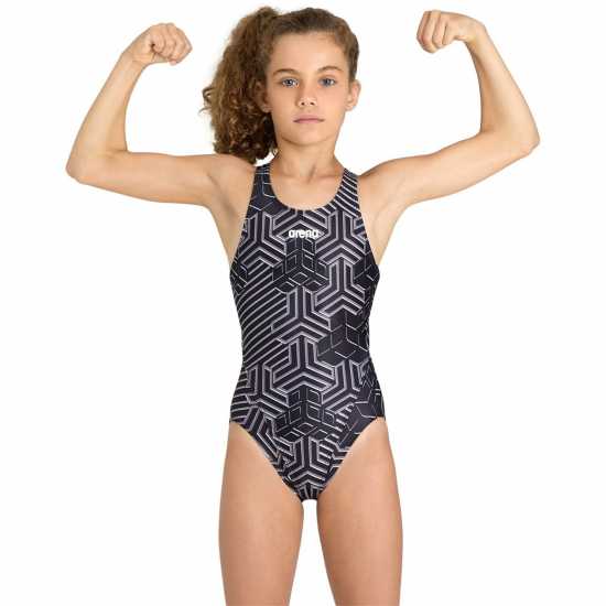 Детски бански и бикини Arena Kiko Swim Tech Back Junior Черно Arena Kiko Swim Tech Back Junior Черно Детски бански и бикини