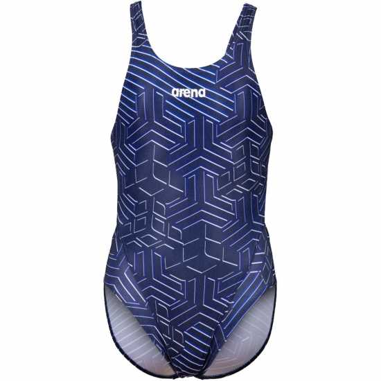 Arena Kiko Swim Tech Back Junior Синьо Детски бански и бикини