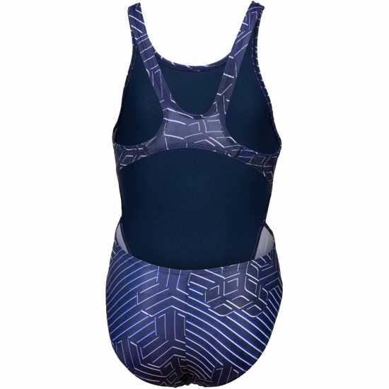 Arena Kiko Swim Tech Back Junior Синьо Детски бански и бикини