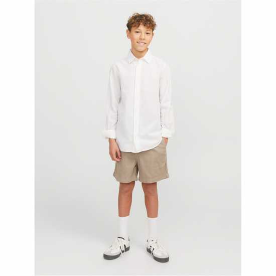 Детски къси панталони Детски Шорти Jack And Jones Linen Shorts Juniors Посуда Детски Шорти Jack And Jones Linen Shorts Juniors Посуда Детски къси панталони