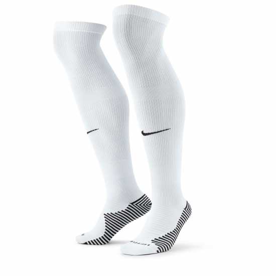 Nike Matchfit Soccer Knee-High Socks Football Sock Mens Бяло/Черно Мъжки чорапи