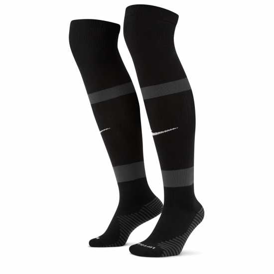 Nike Matchfit Soccer Knee-High Socks Football Sock Mens Черно/Бяло Мъжки чорапи
